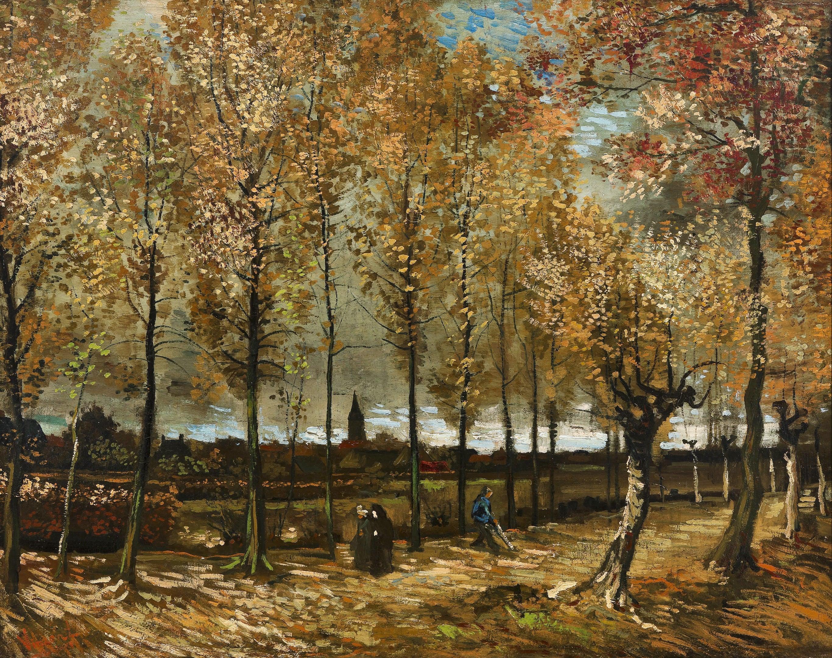 Álamos en Nuenen, Van Gogh
