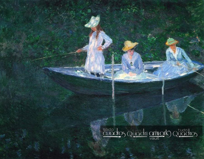 En la barca, Monet