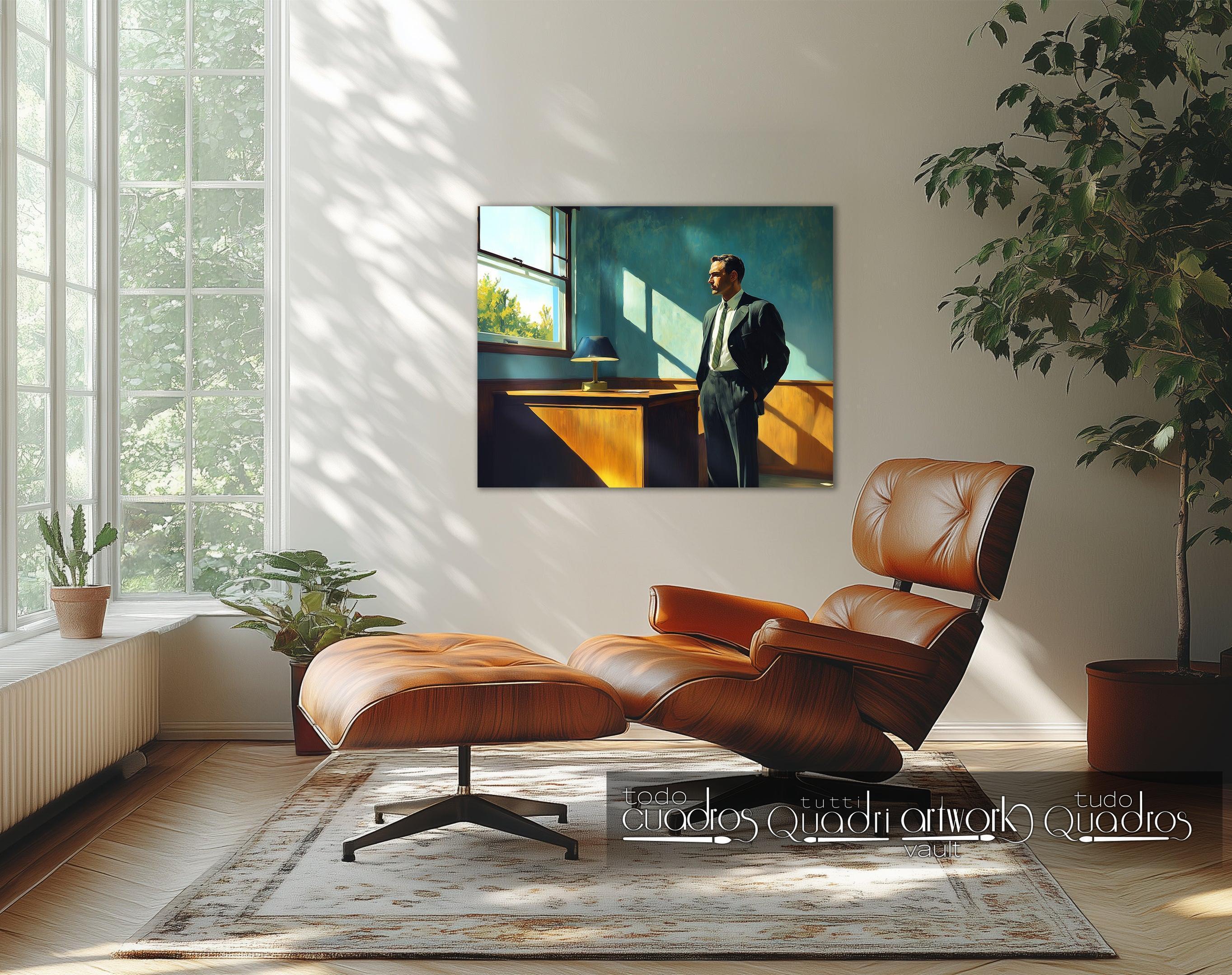 Tarde de Trabajo, estilo Hopper