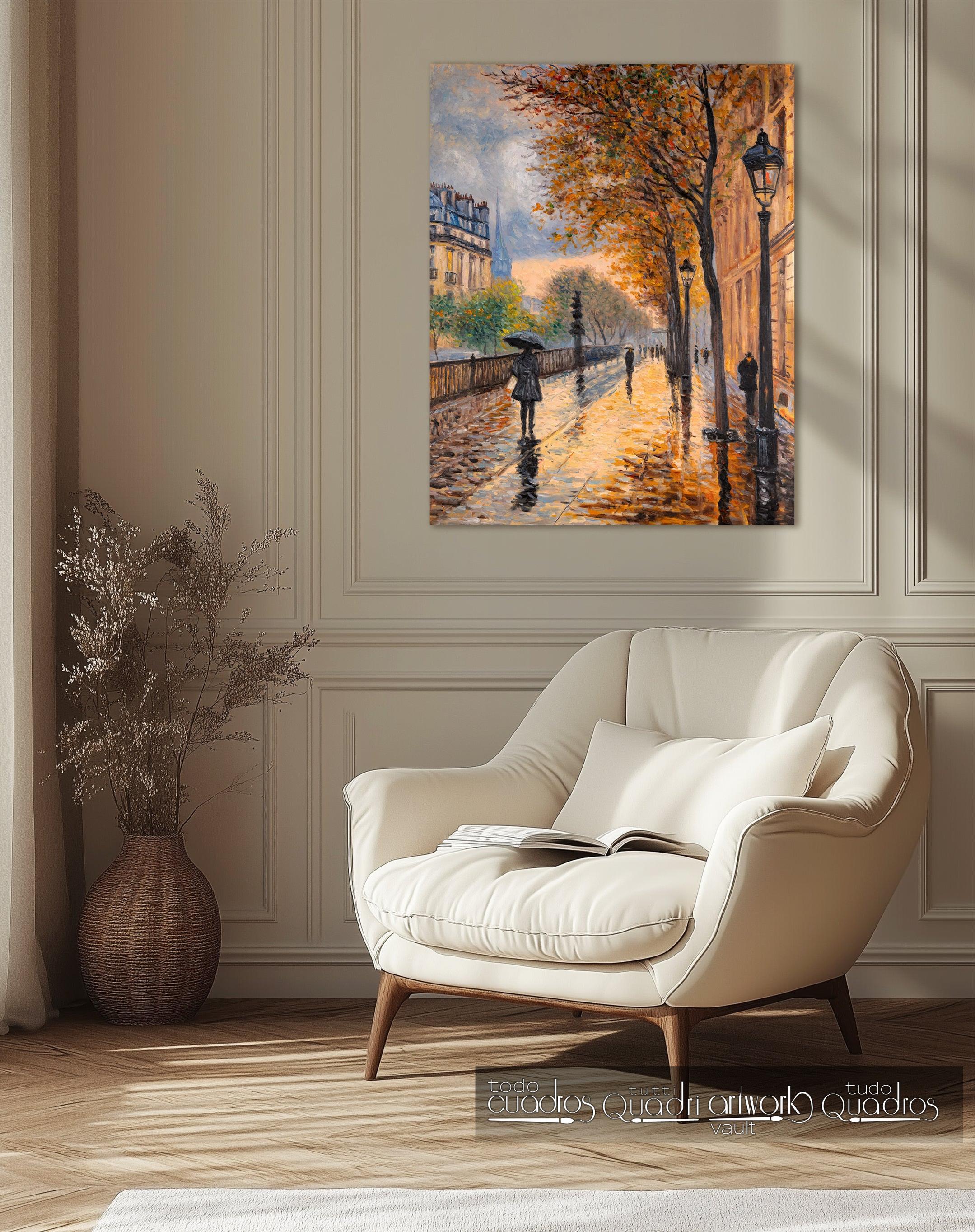Tarde de lluvia, estilo Monet