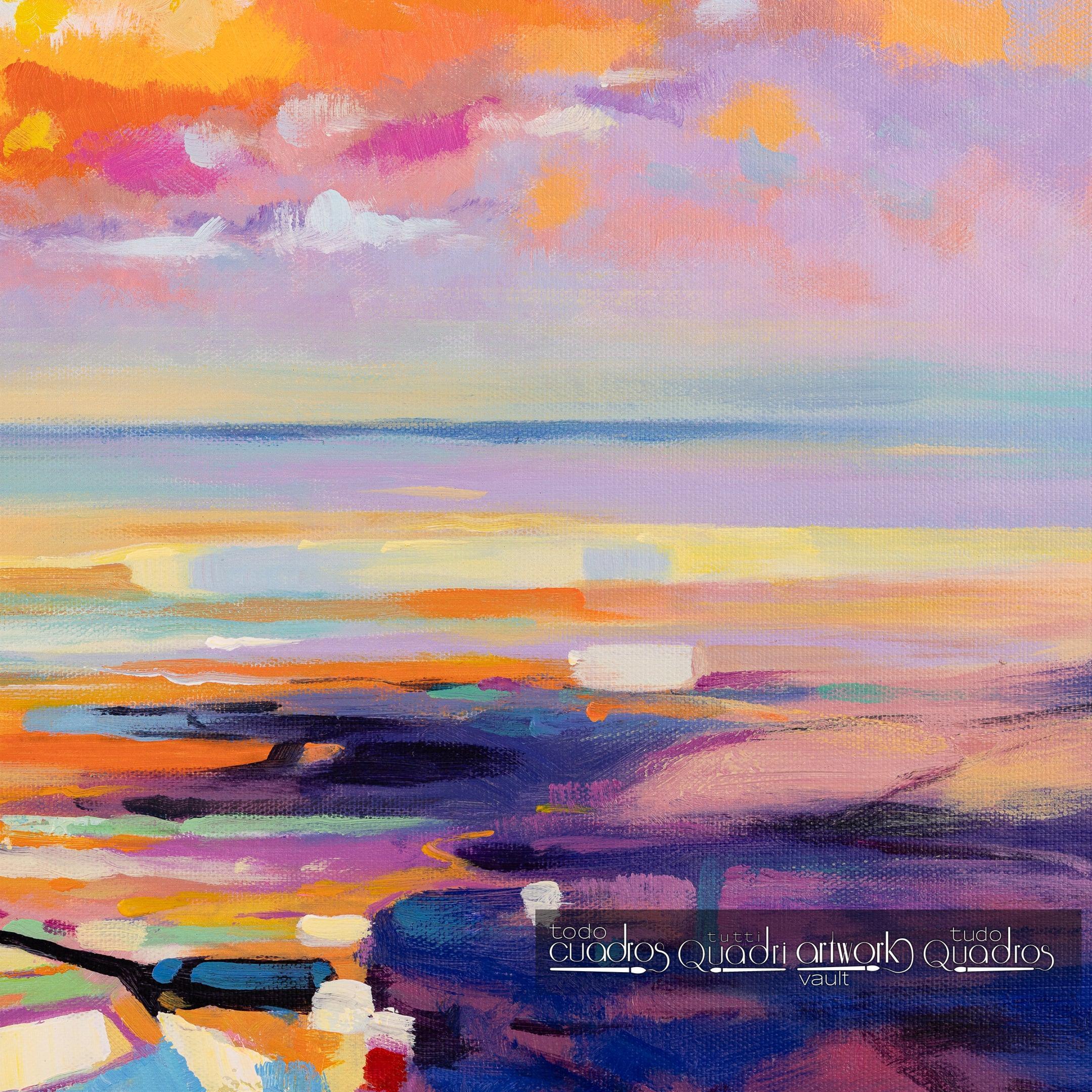 Crepúsculo de Ibiza, óleo