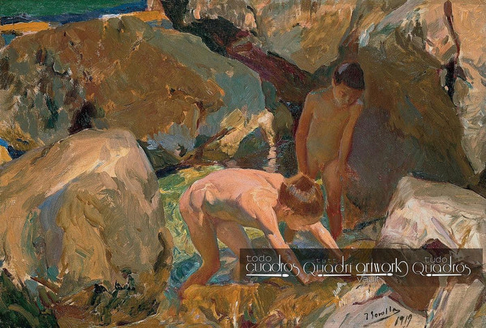 Niños buscando mariscos, Sorolla