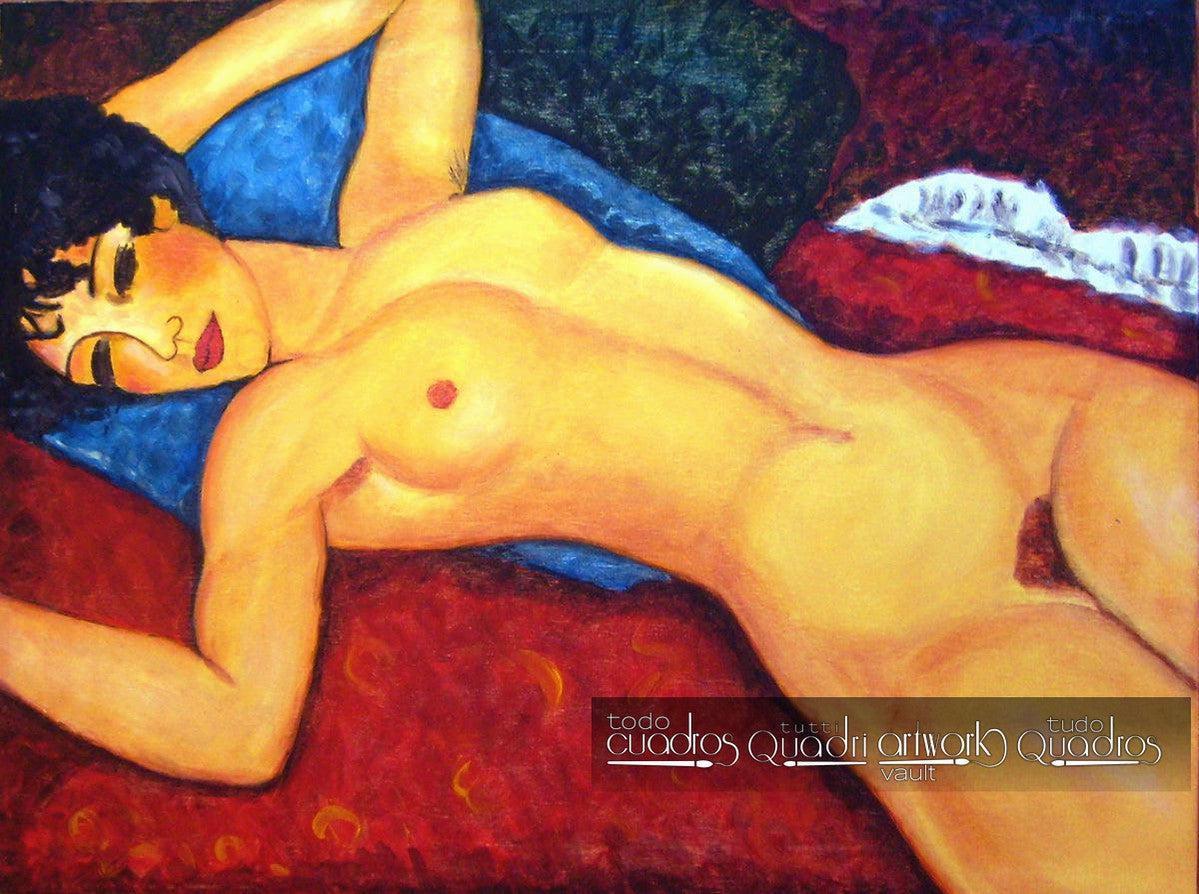 Desnudo rojo, Modigliani