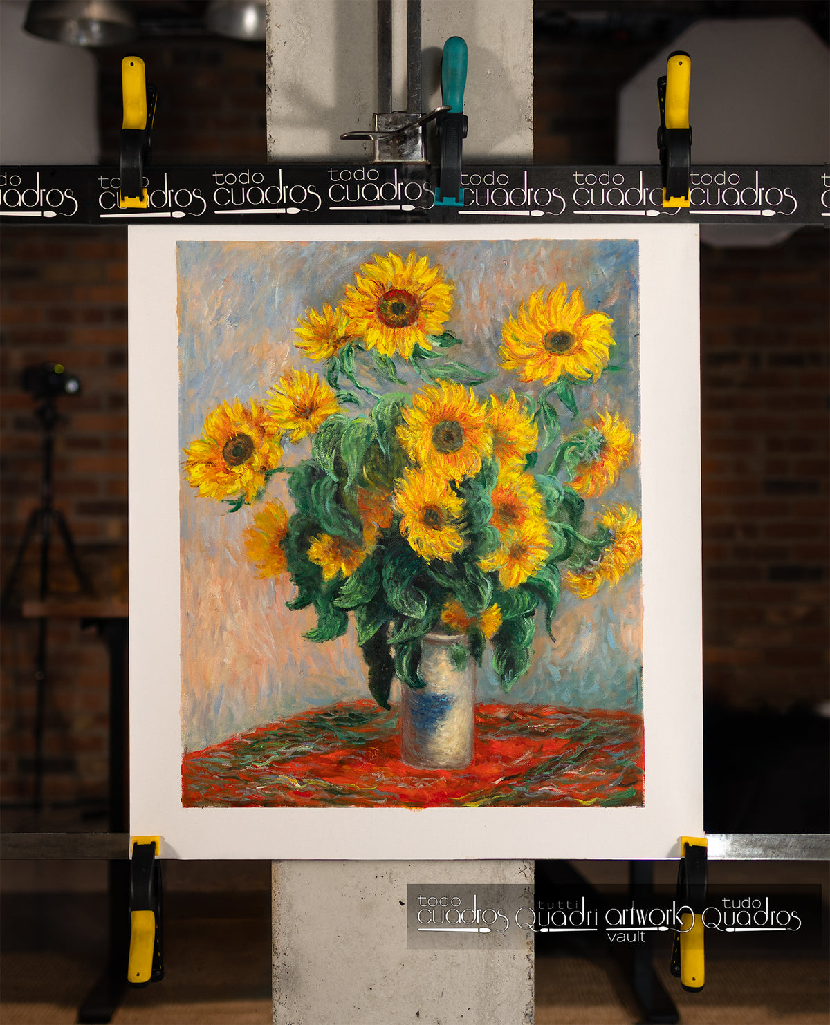 Ramo de girasoles, Monet