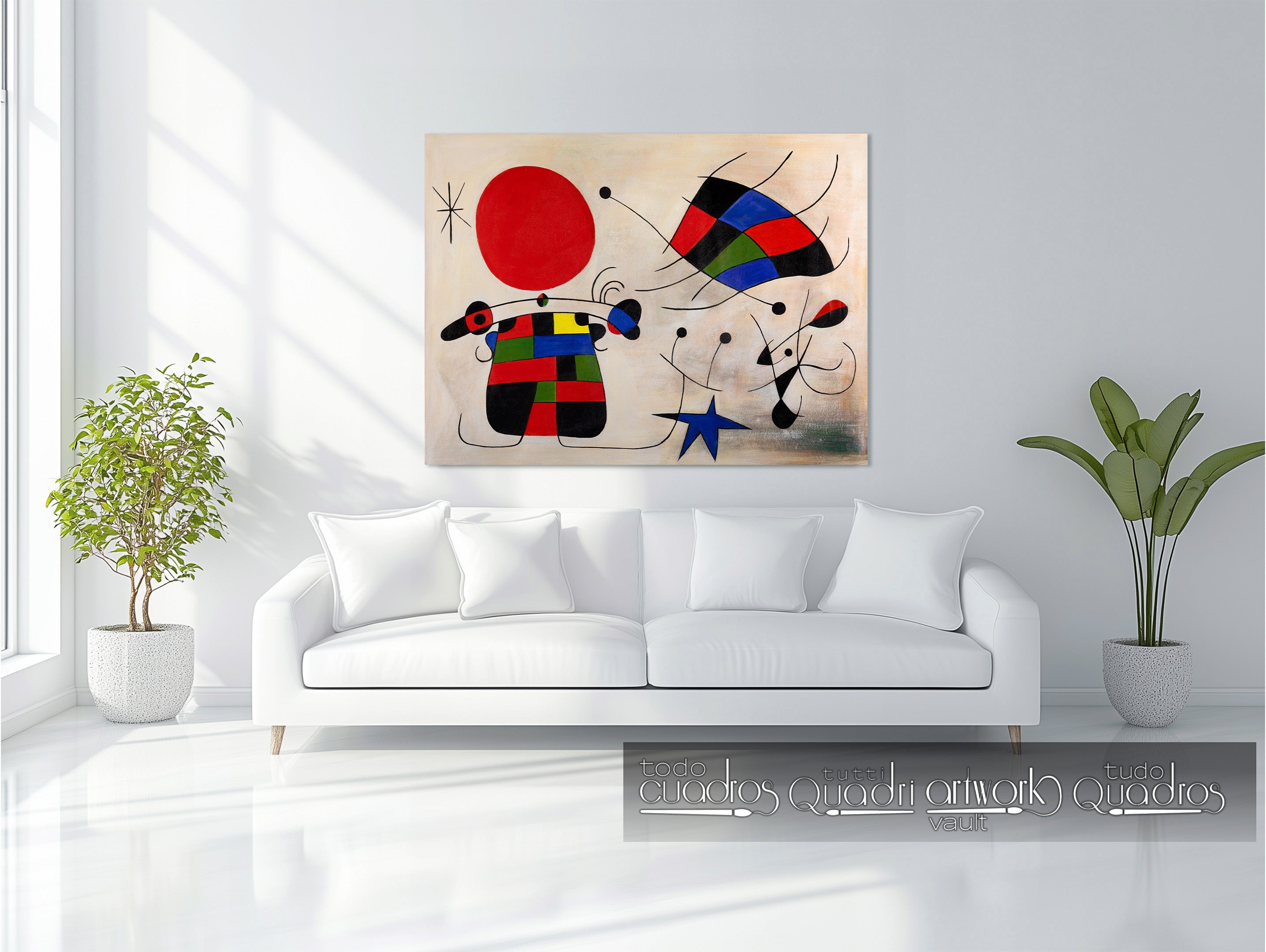 La sonrisa de alas flameantes, Miró