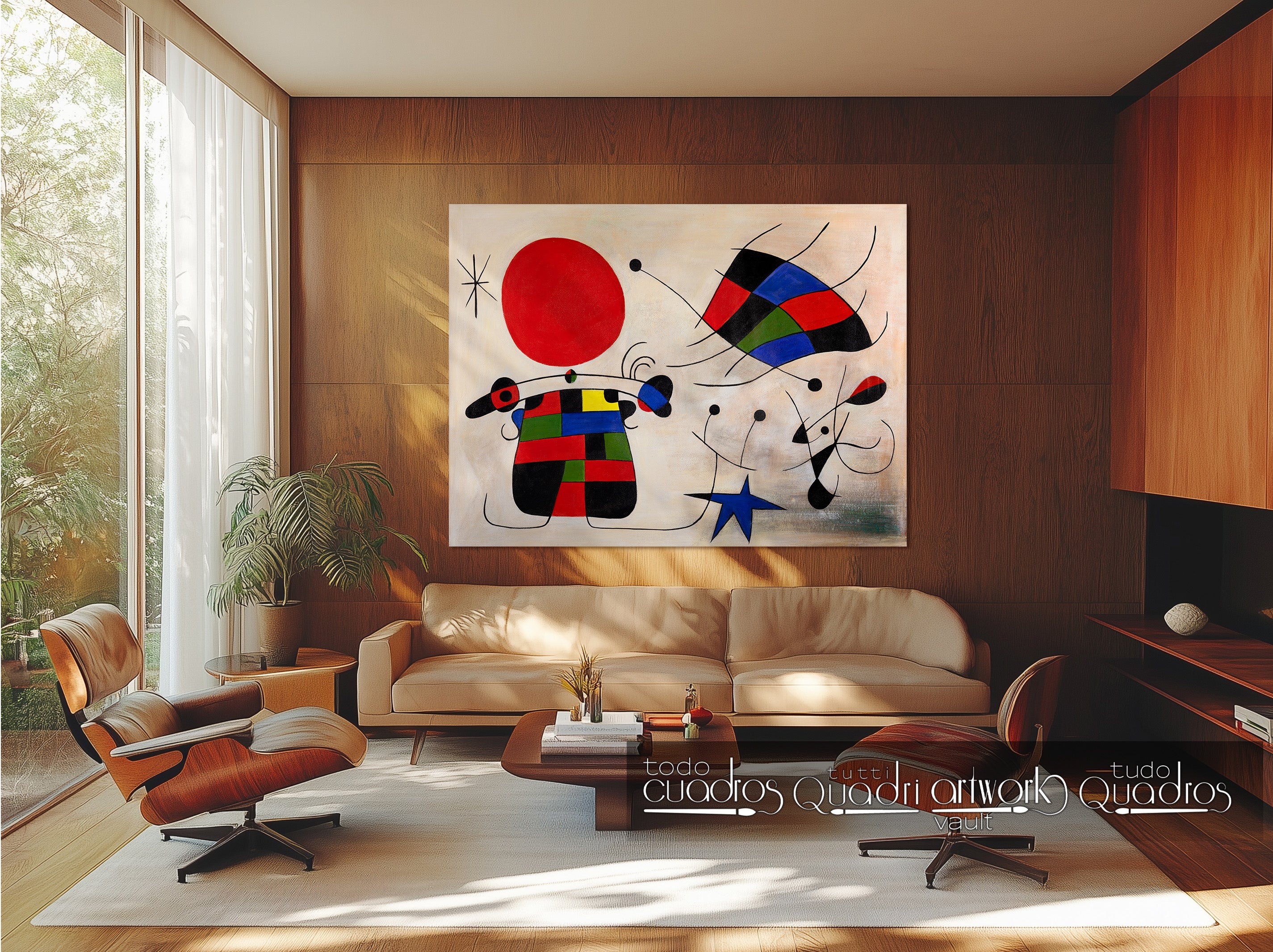 La sonrisa de alas flameantes, Miró