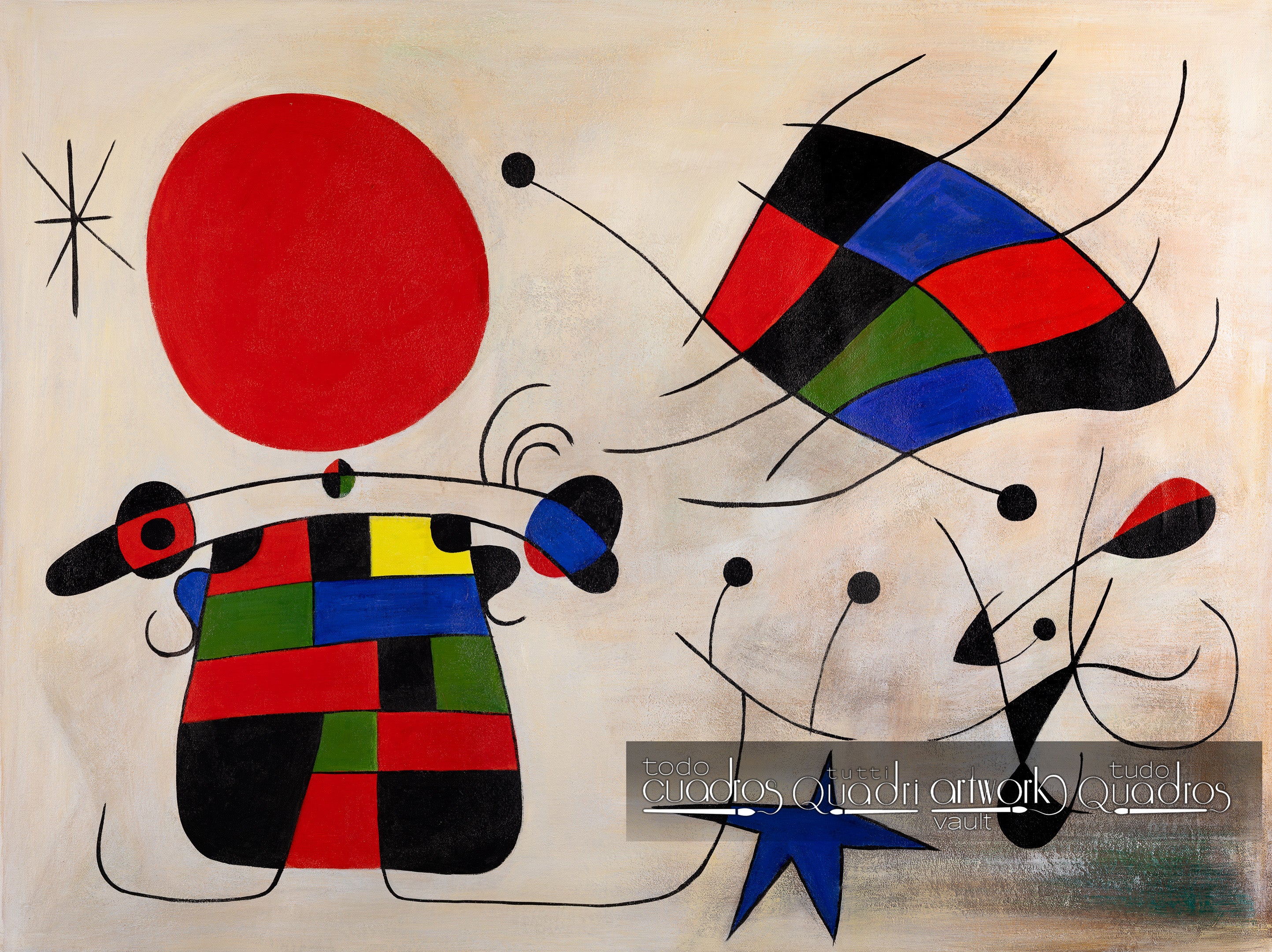 La sonrisa de alas flameantes, Miró