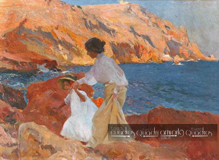 Clotilde y Elena en las rocas, Sorolla