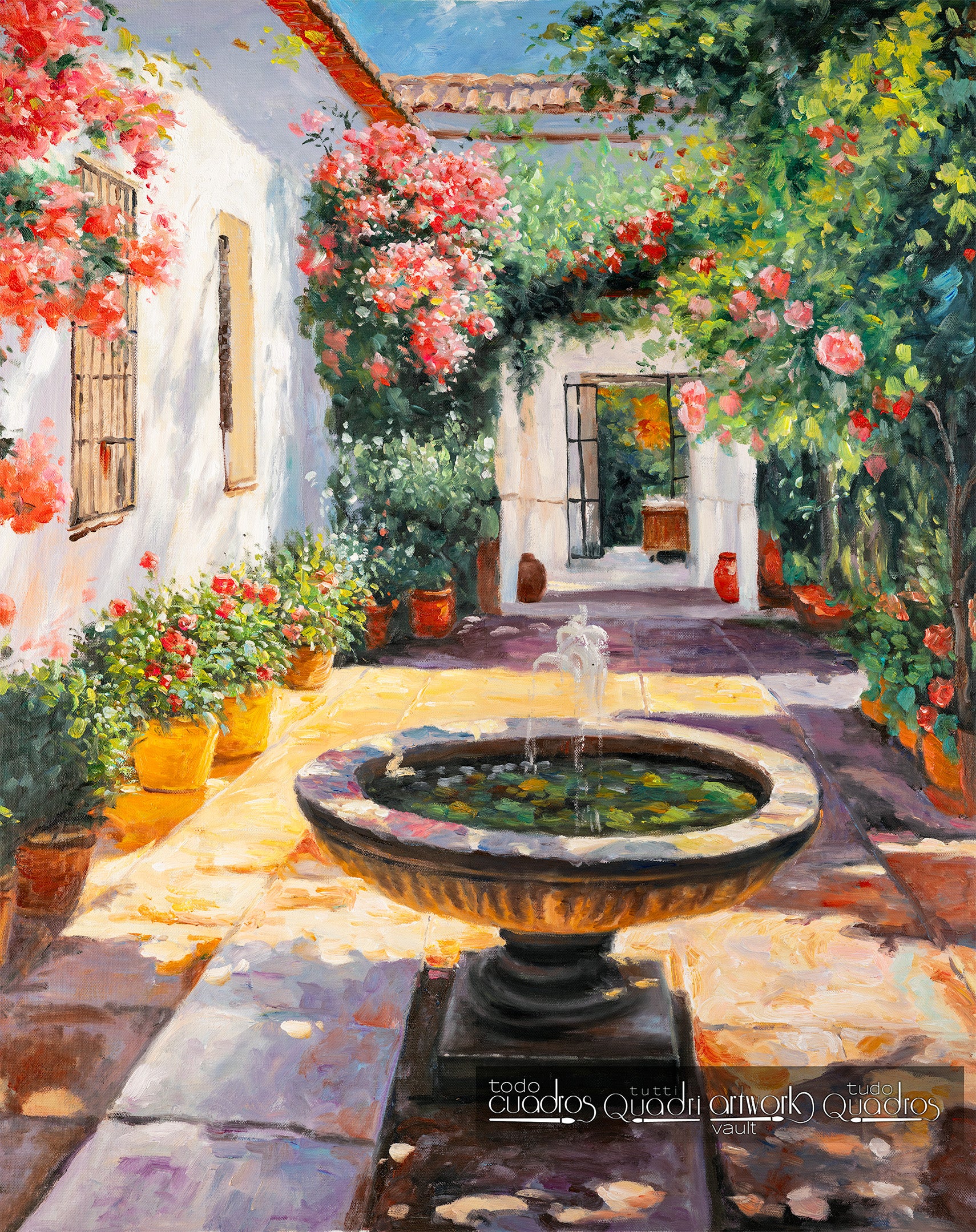 Un rincón andaluz, estilo Sorolla