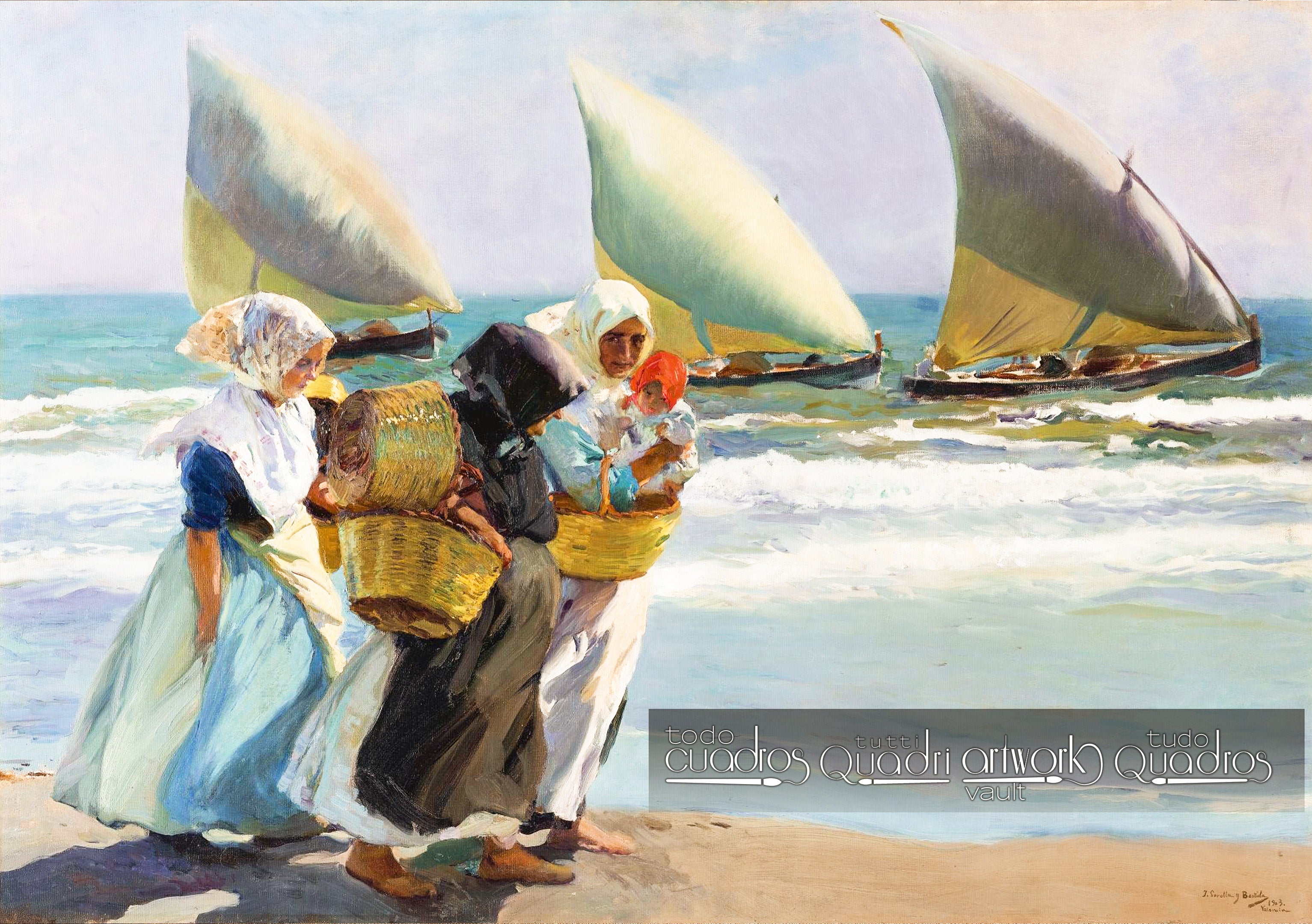Tres velas, Sorolla