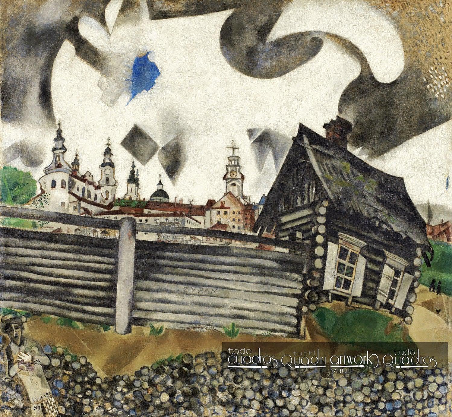 La casa gris, Chagall