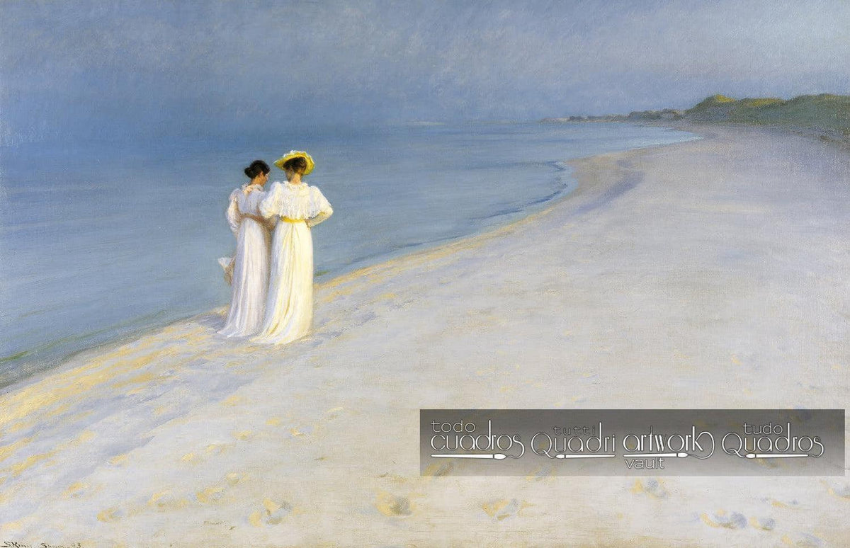 Cuadro Tarde De Verano En La Playa De Skagen P S Kr yer cuadro-tarde-de-verano-en-la-playa-de-skagen-p-s-kr-yer