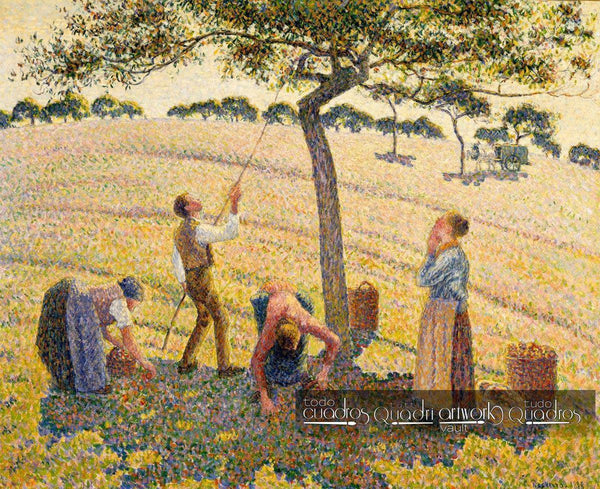 Cosecha de manzanas, Pissarro