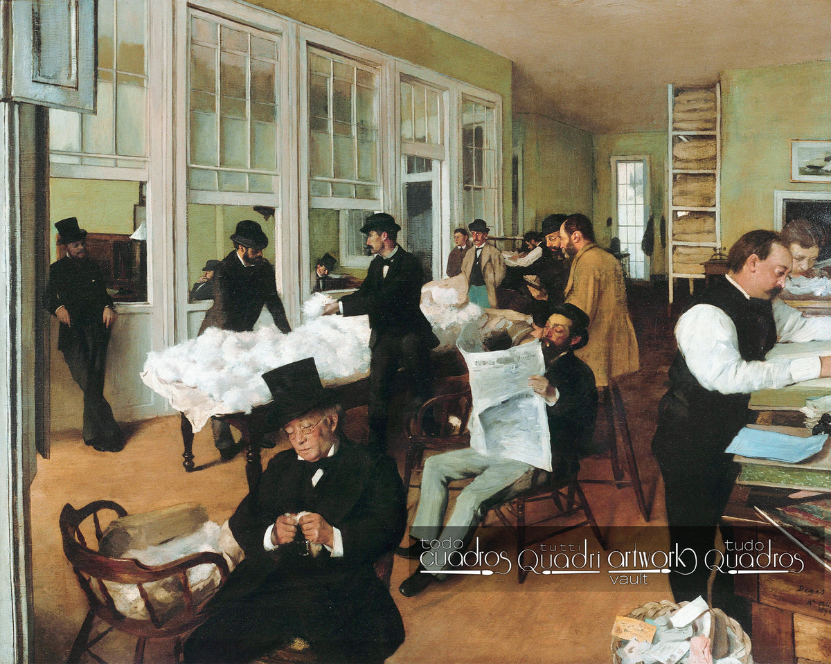 Una oficina de algodón en New Orleans, Degas