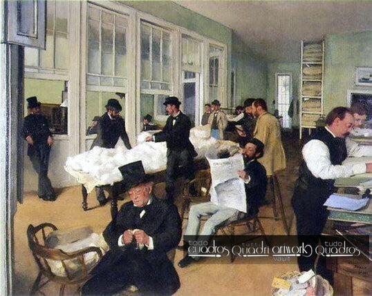 Una oficina de algodón en New Orleans, Degas
