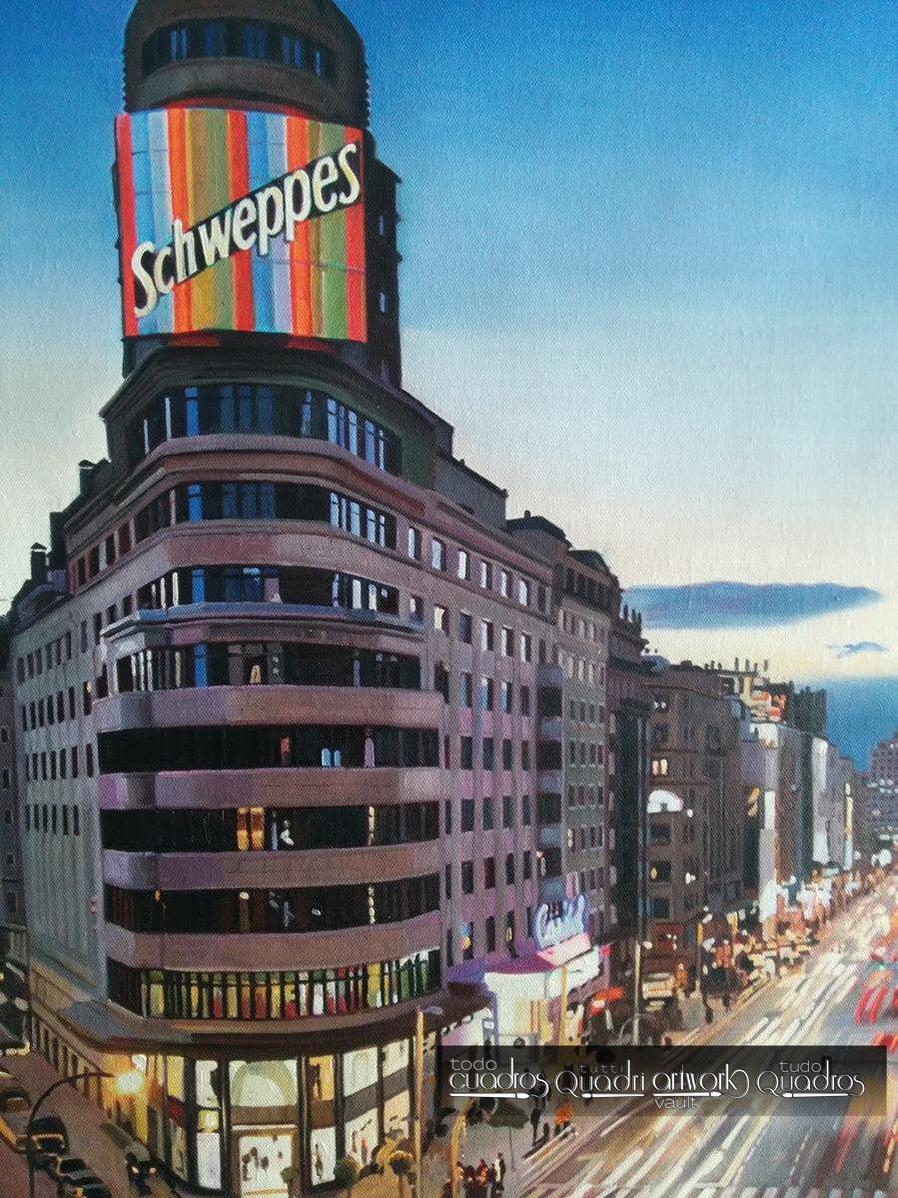 La Gran Vía de Madrid por la noche