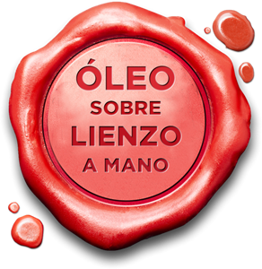 Sello: Óleo sobre lienzo pintado a mano, sin marco.