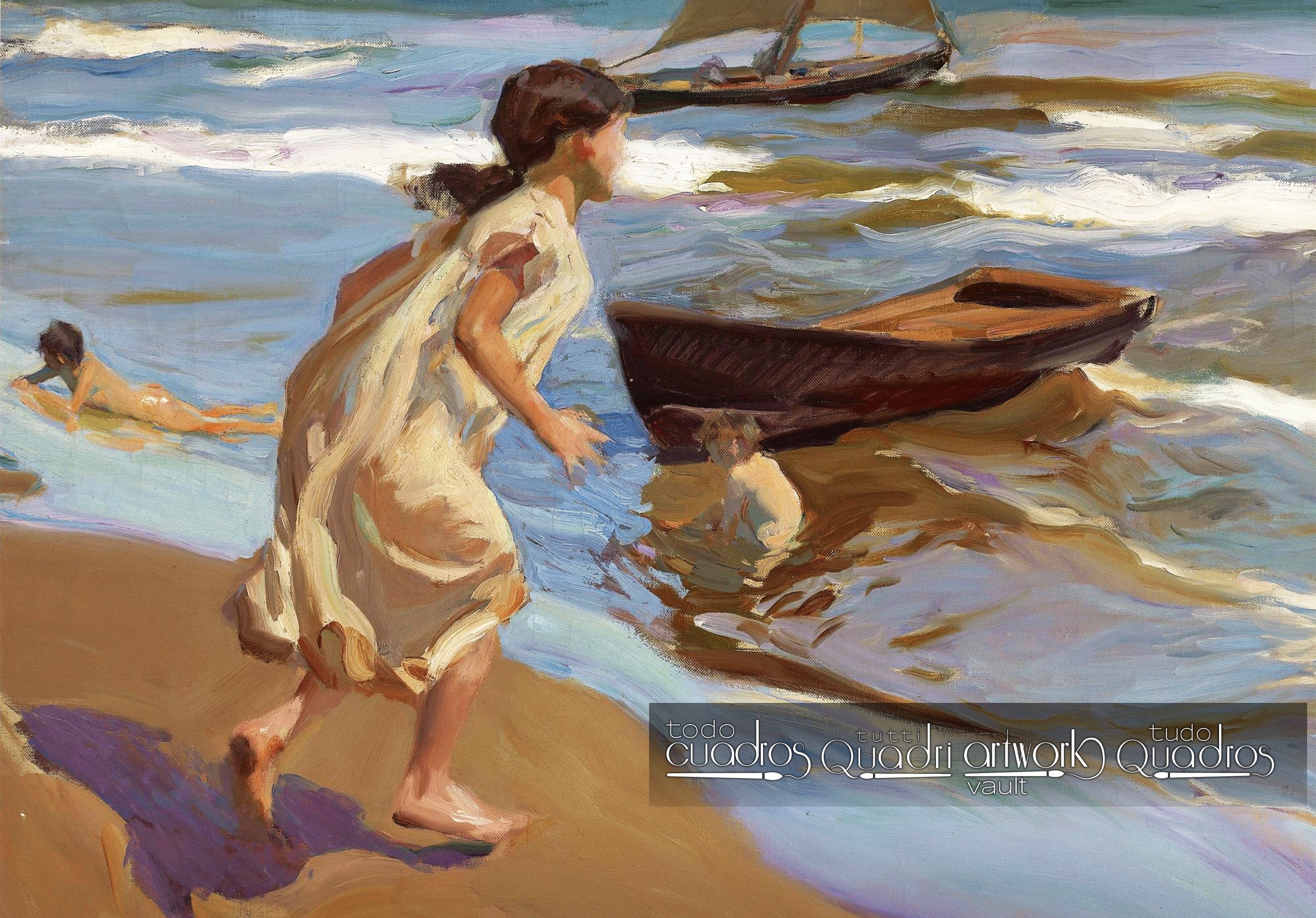 Niña entrando al mar, Sorolla