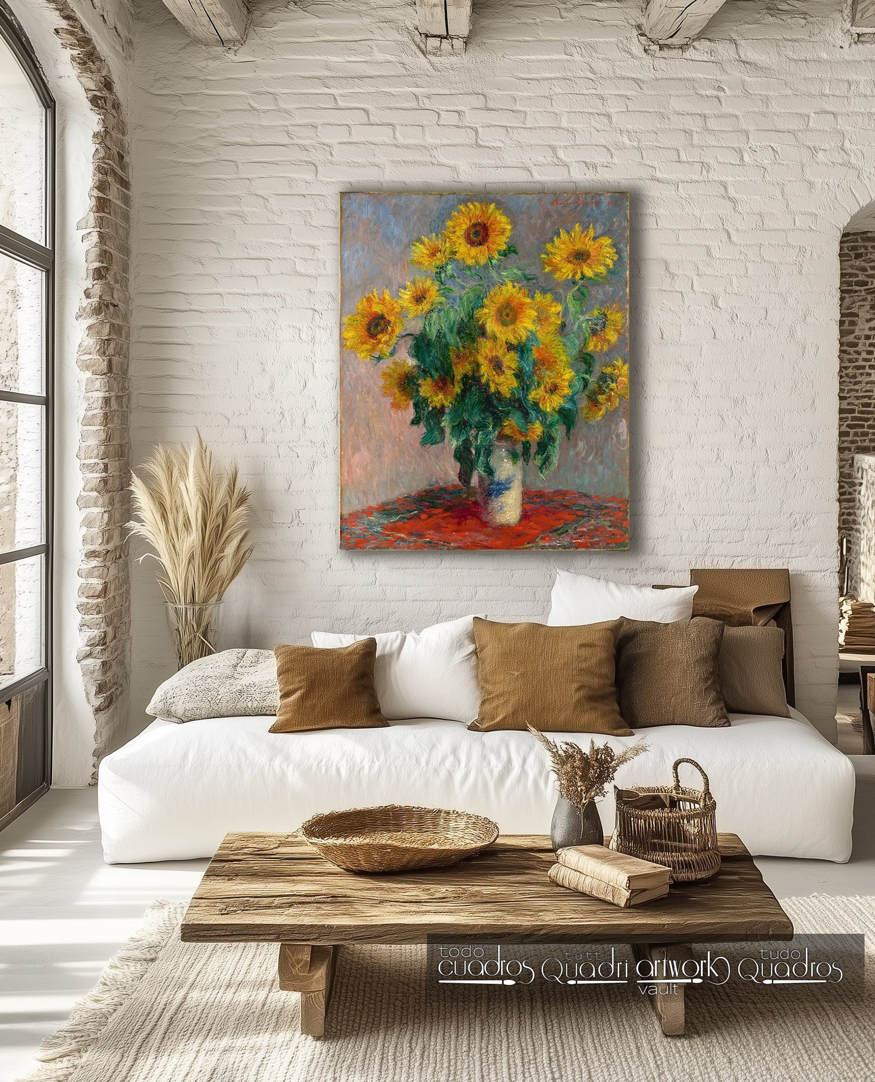 Ramo de girasoles, Monet
