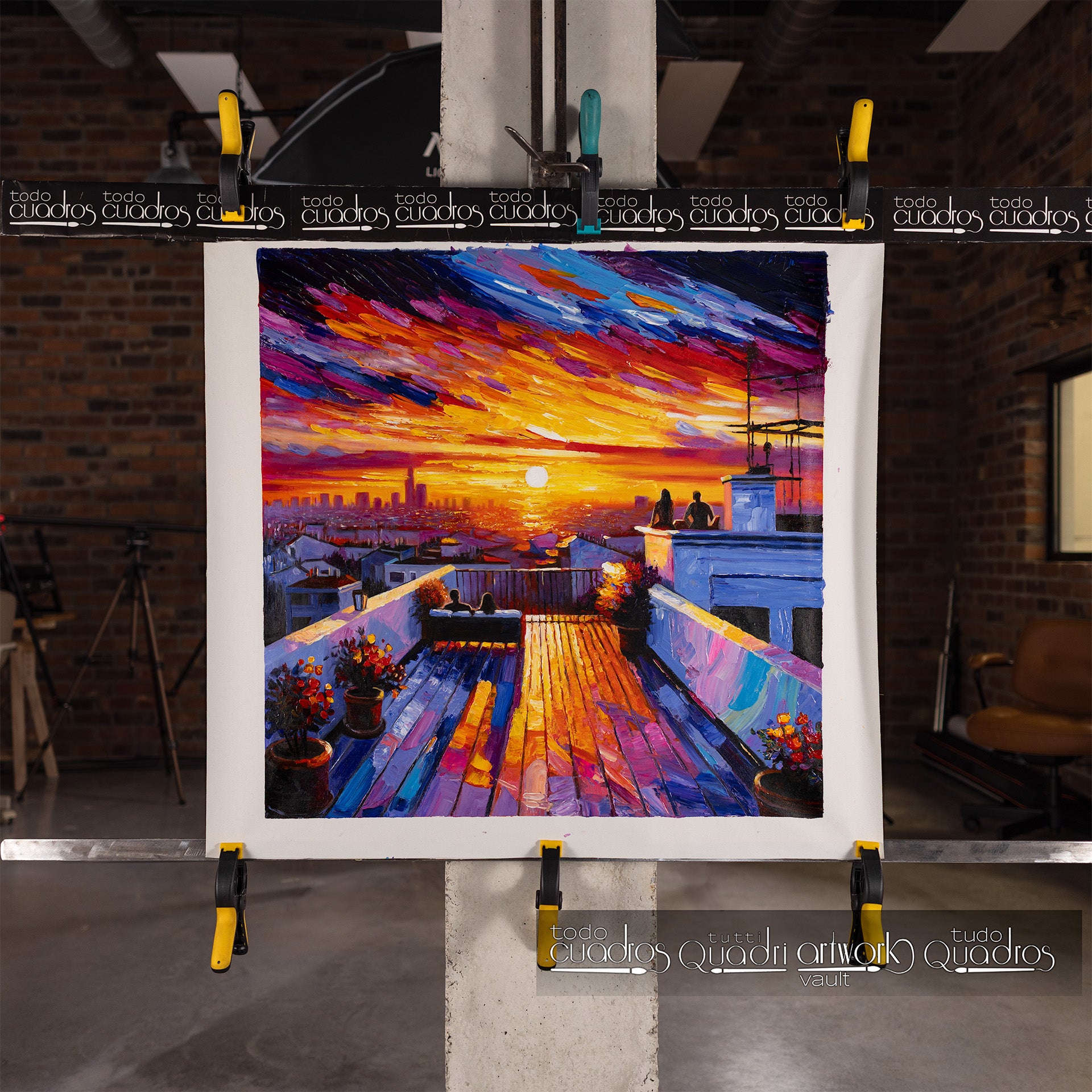 Ocaso sobre la metrópoli