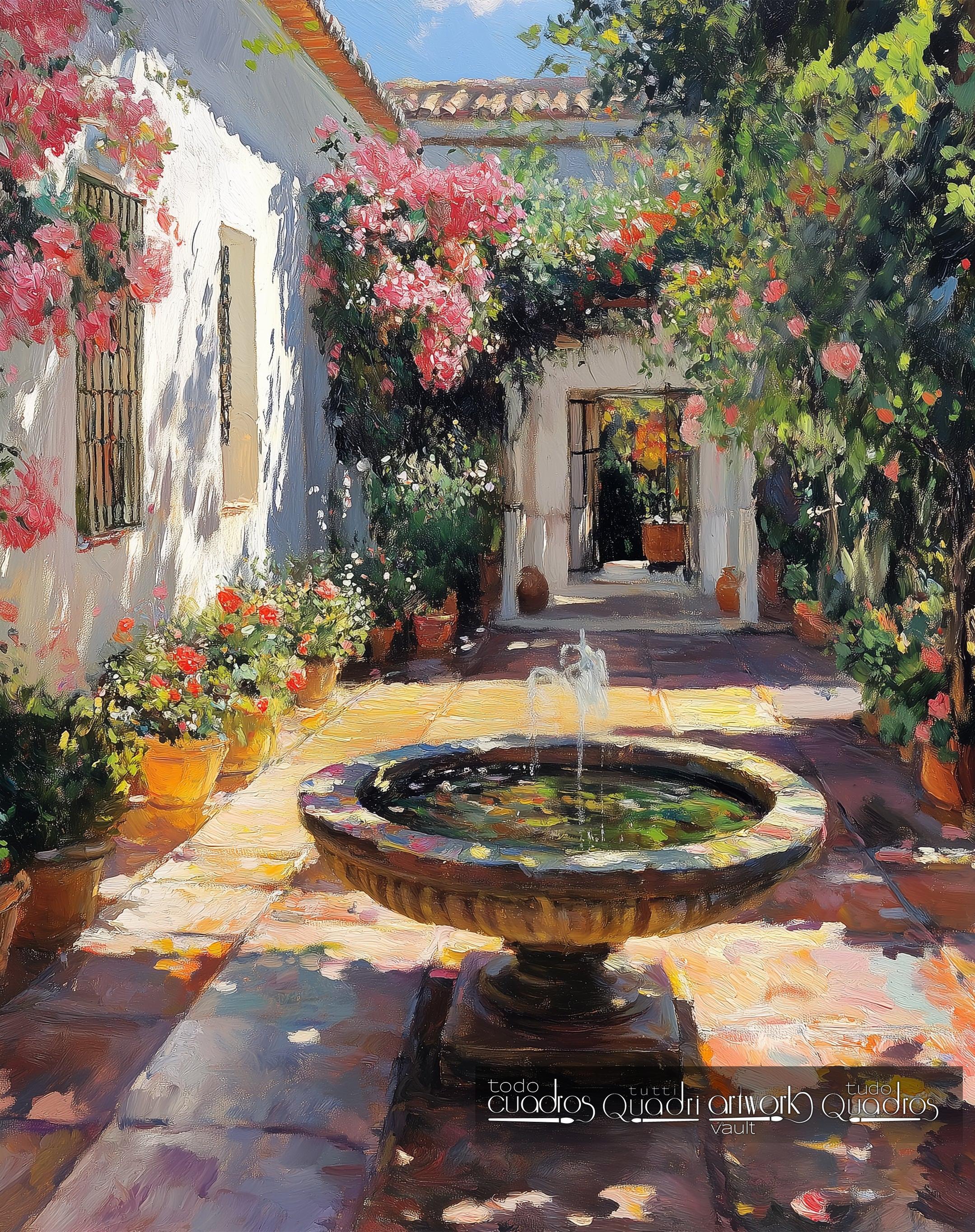 Un rincón andaluz, estilo Sorolla