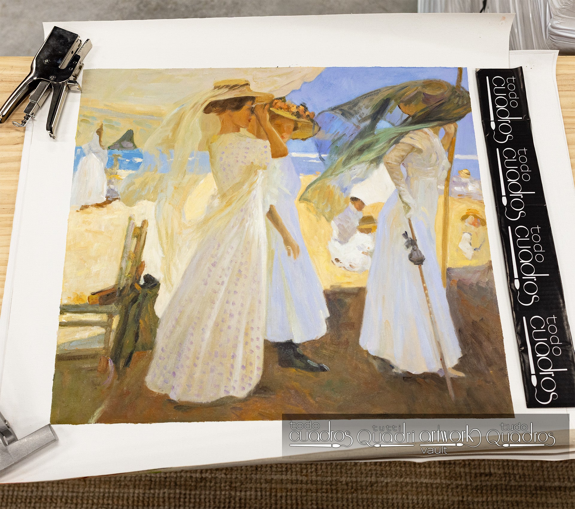 Bajo el toldo Zarautz, Sorolla