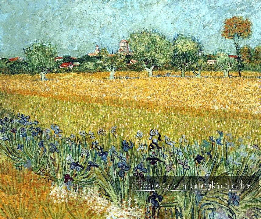 Campo con flores cerca de Arles, Van Gogh