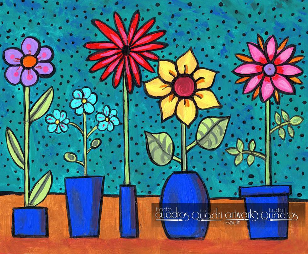 Florecillas, Óleo