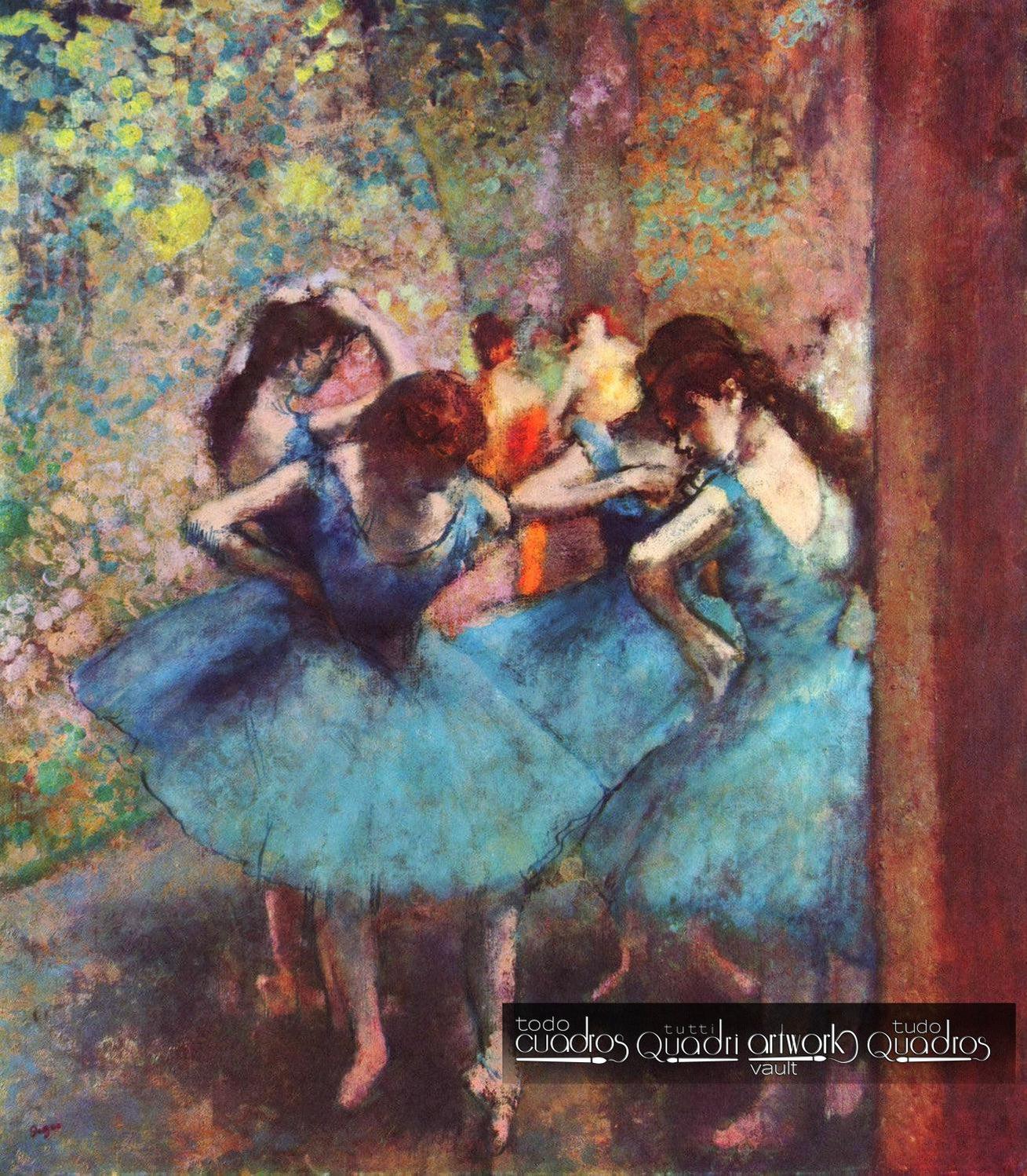 Bailarinas de azul, Degas