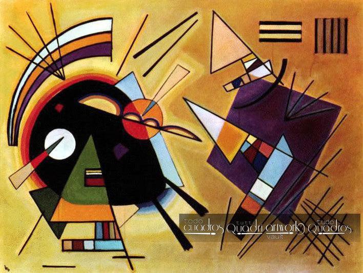 Negro y violeta, Kandinsky
