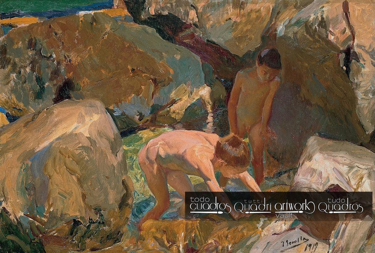 Niños buscando mariscos, Sorolla