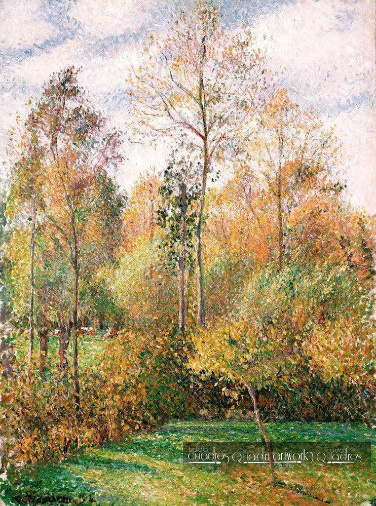 Otoño, Álamos, Éragny. Pissarro