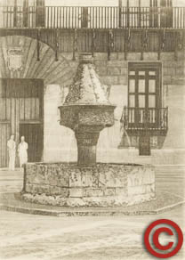 Fuente de agua ubicada en Xátiva.