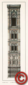 Lámina de campanario en Catedral de Florencia 