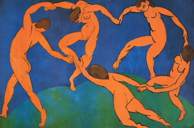Composición en movimiento famosa del artista, La danza.