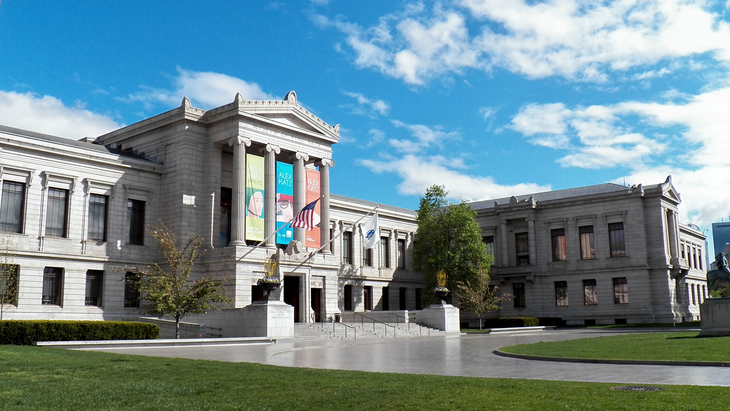 Entrada frontal del Museo de Bellas Artes (Boston)