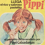 Poster con la famosa Pippi calzas largas.