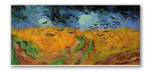 Wheat Field With Crows